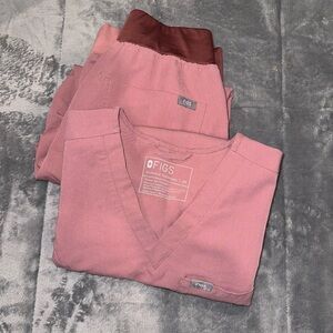 Figs Mineral Mauve Pink Scrub Set